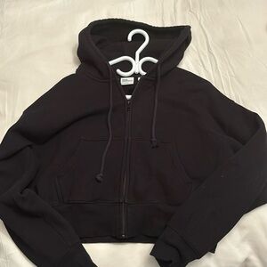 TNA cropped cozy fleece hoodie